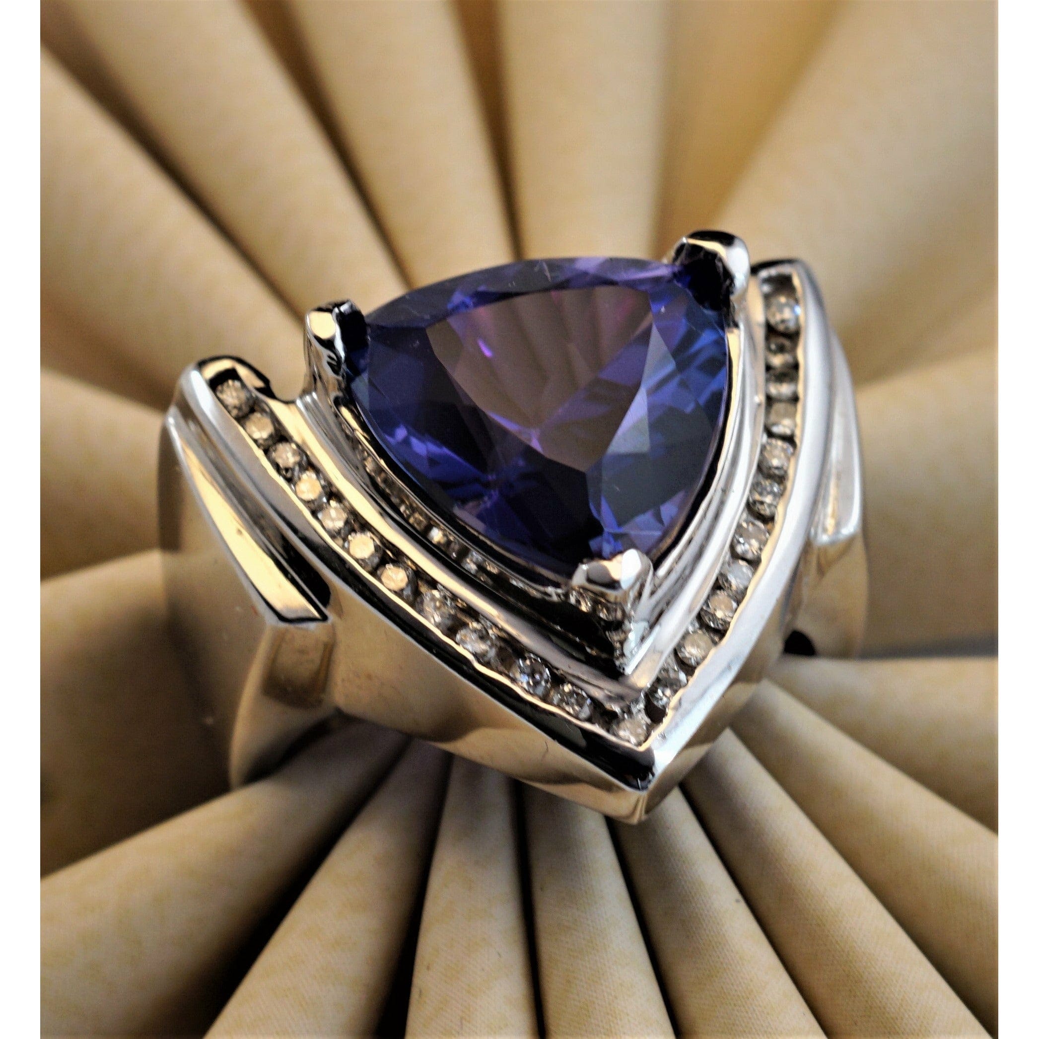 Tanzanite gemstone deals ring